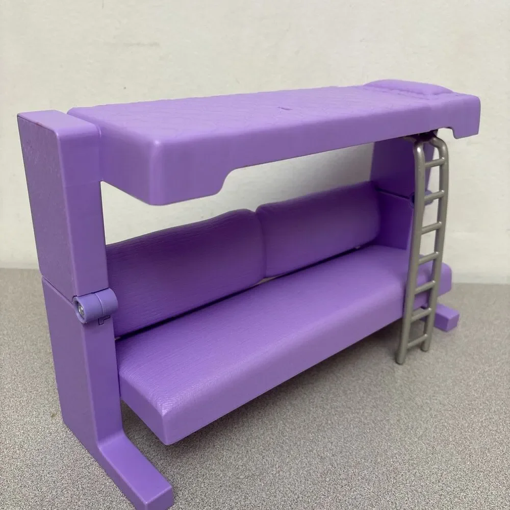 2018 Barbie Dream House Replacement Part Purple Bunk Bed Sofa Couch